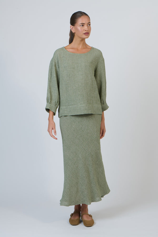 Linen Blouse - Oregano