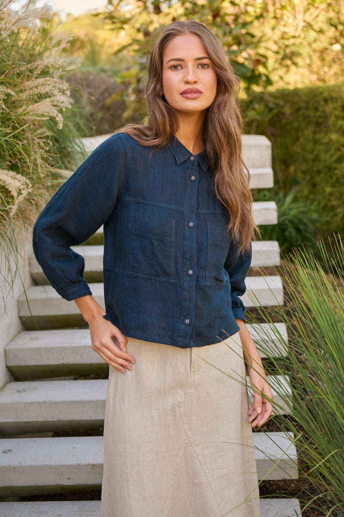 Linen Blouse - Diplomat