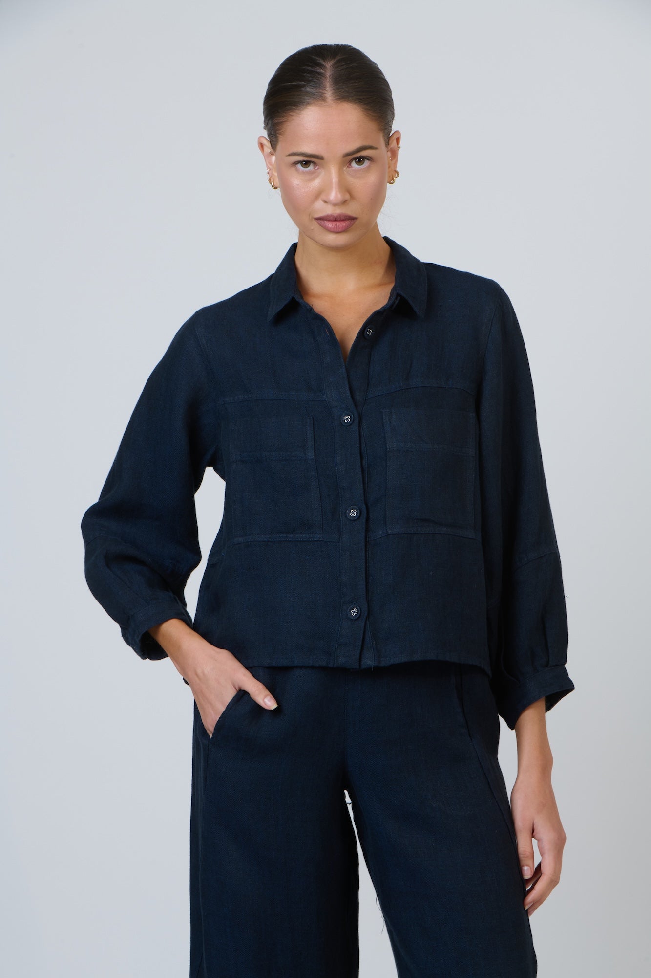 Linen Blouse - Diplomat