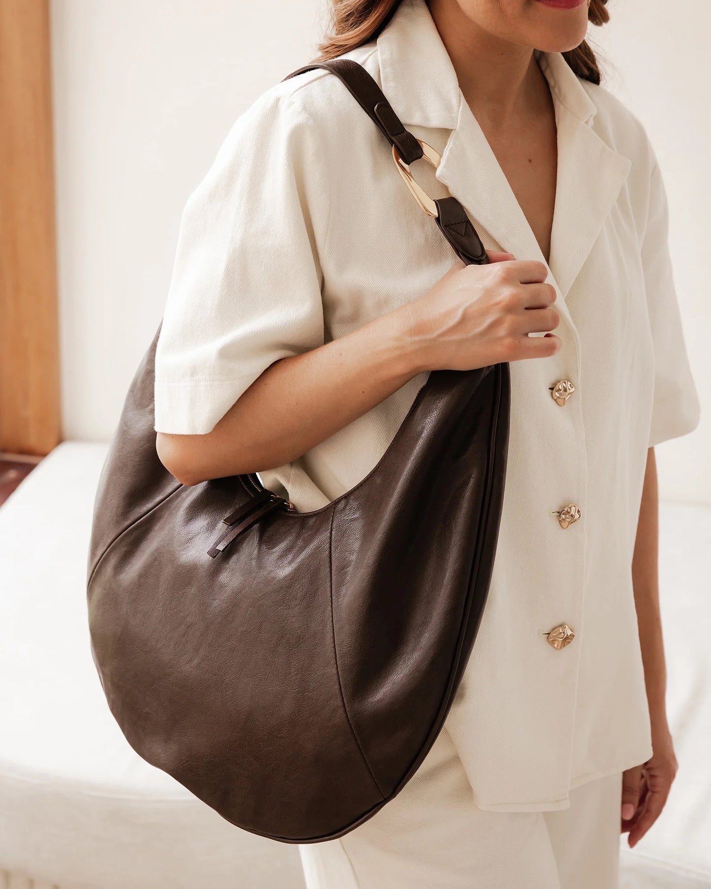 Billie Shoulder Bag - Chocolate