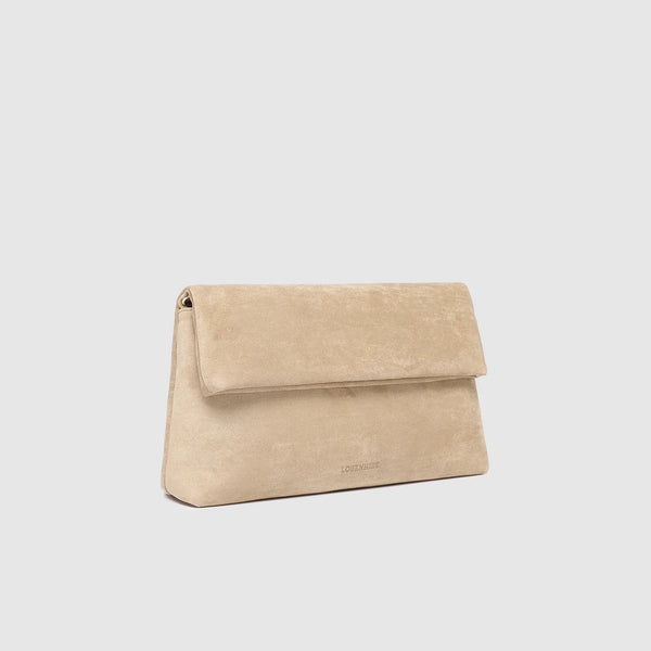 Luka Suedette Clutch - Blonde