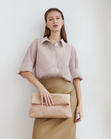 Luka Suedette Clutch - Blonde