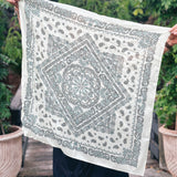Silk Scarf - Paisley Green