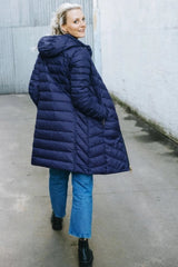 Arnie 90/10 Reversible Coat - Moonlight/Silver