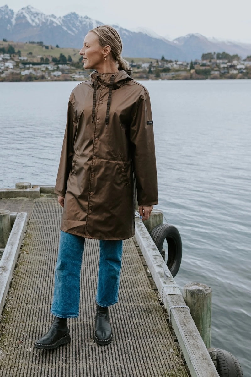Charlie Rain Coat - Antique Gold