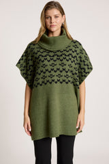 Masaai Poncho OS - Pampas/Black
