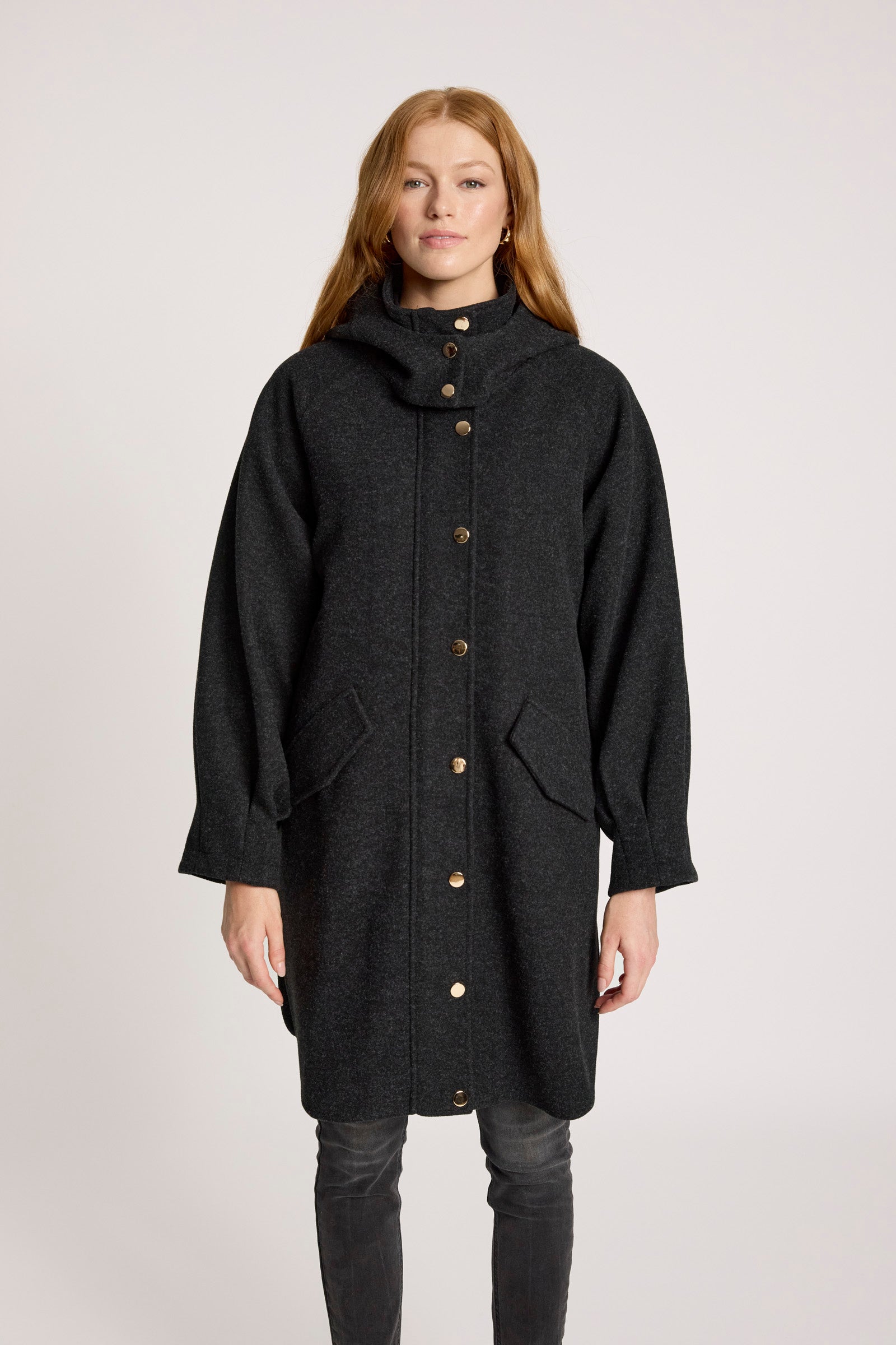 Sable Hood Jacket - Char