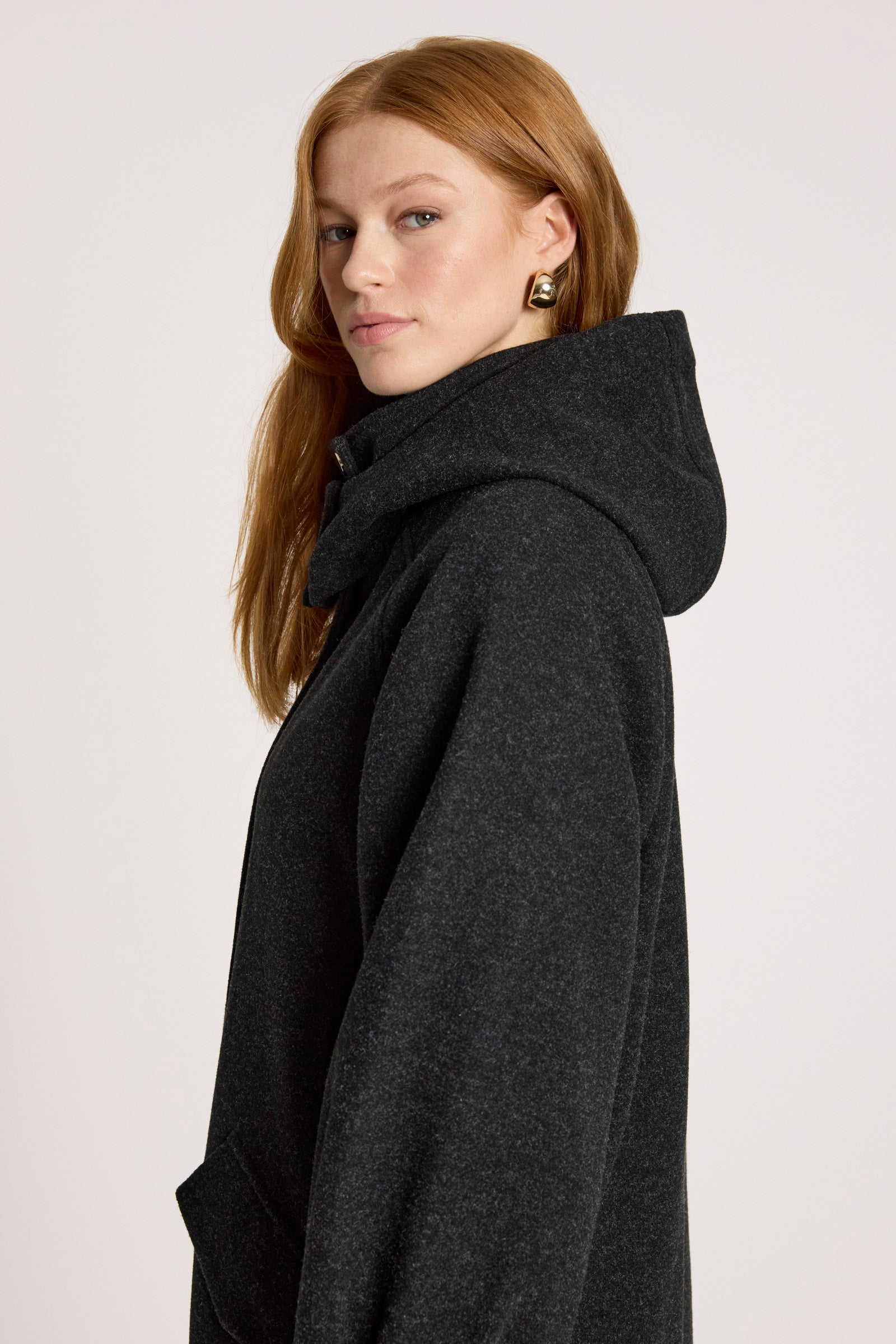 Sable Hood Jacket - Char