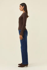Darby Knit Top - Chocolate