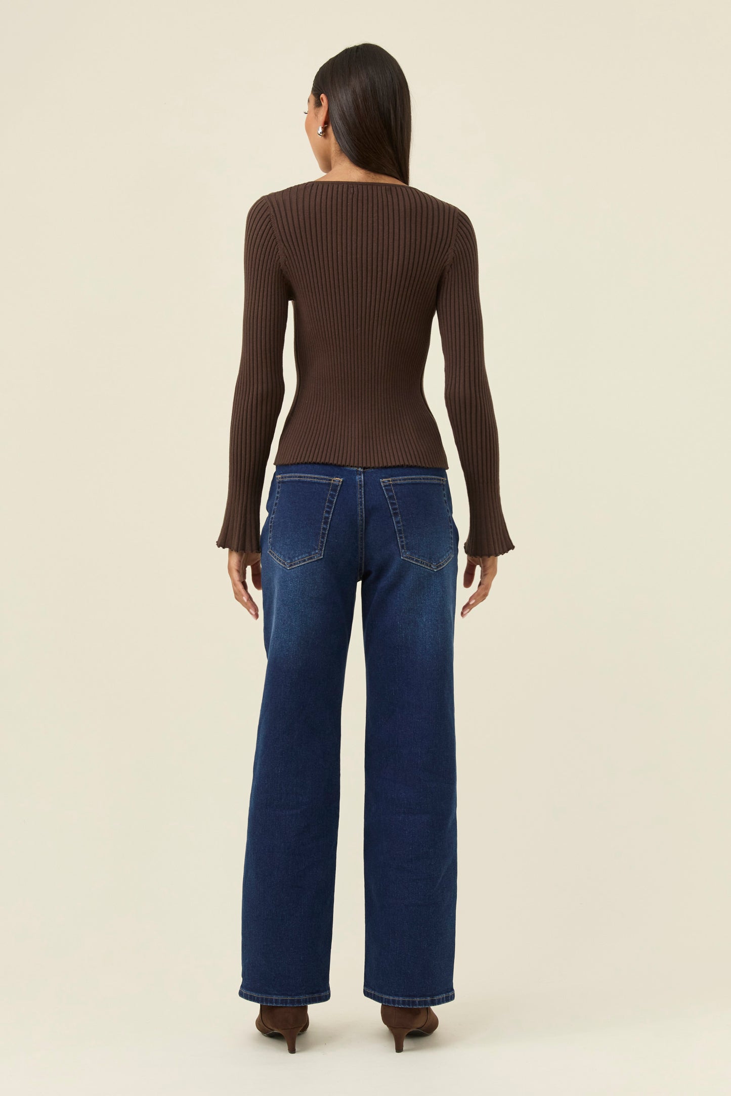 Darby Knit Top - Chocolate