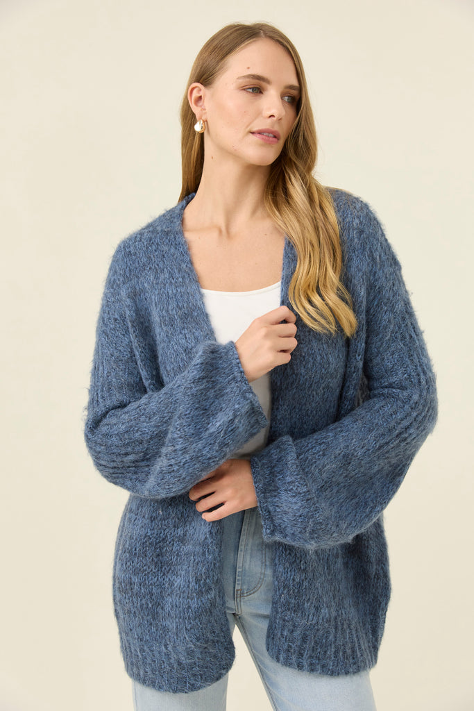 Pallas Relaxed Cardigan OS - Navy