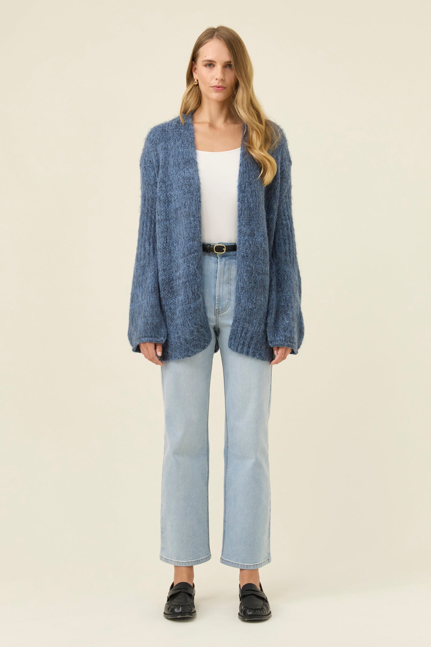 Pallas Relaxed Cardigan OS - Navy