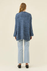 Pallas Relaxed Cardigan OS - Navy