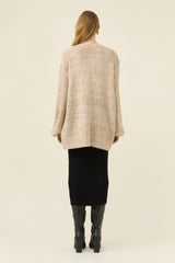 Pallas Relaxed Cardigan OS - Stone
