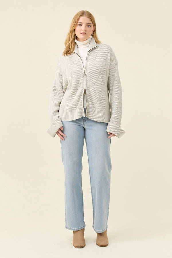 Sadie Zip Jumper - Marle