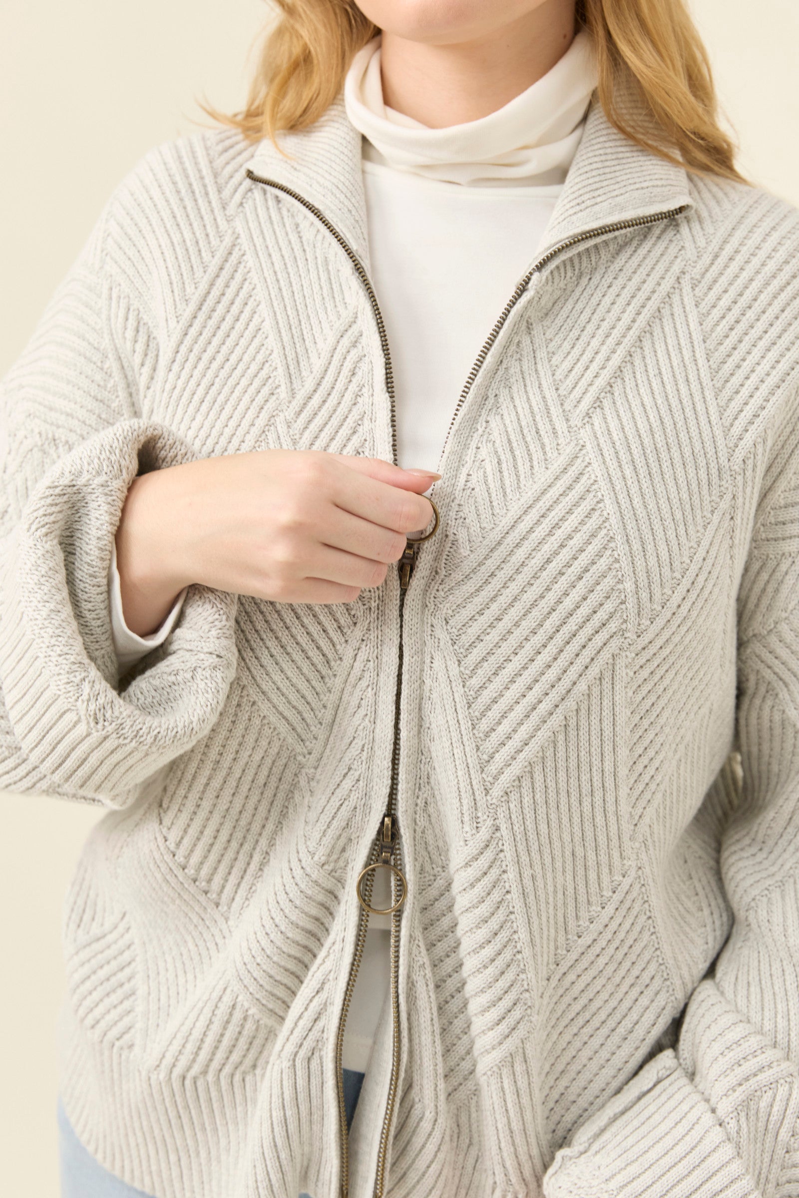 Sadie Zip Jumper - Marle
