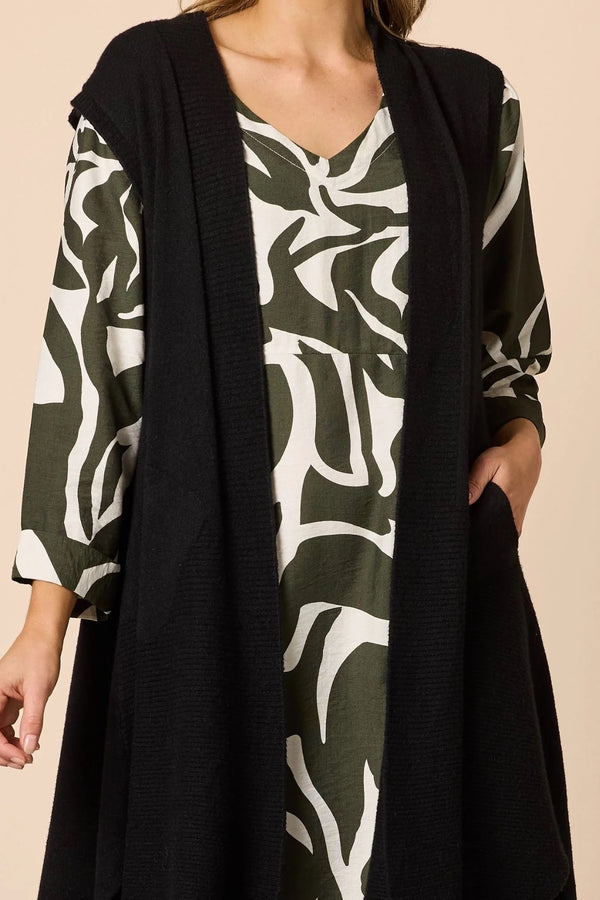 Casa Knit Vest - Black