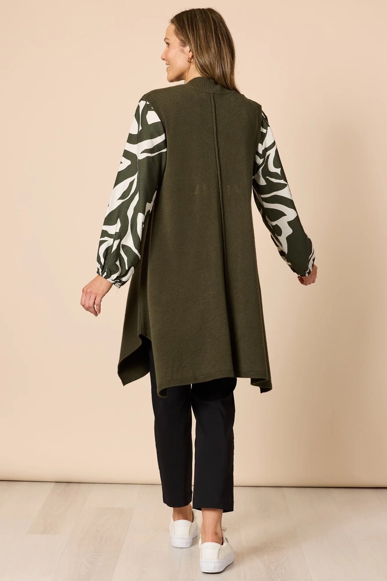 Casa Knit Vest - Khaki