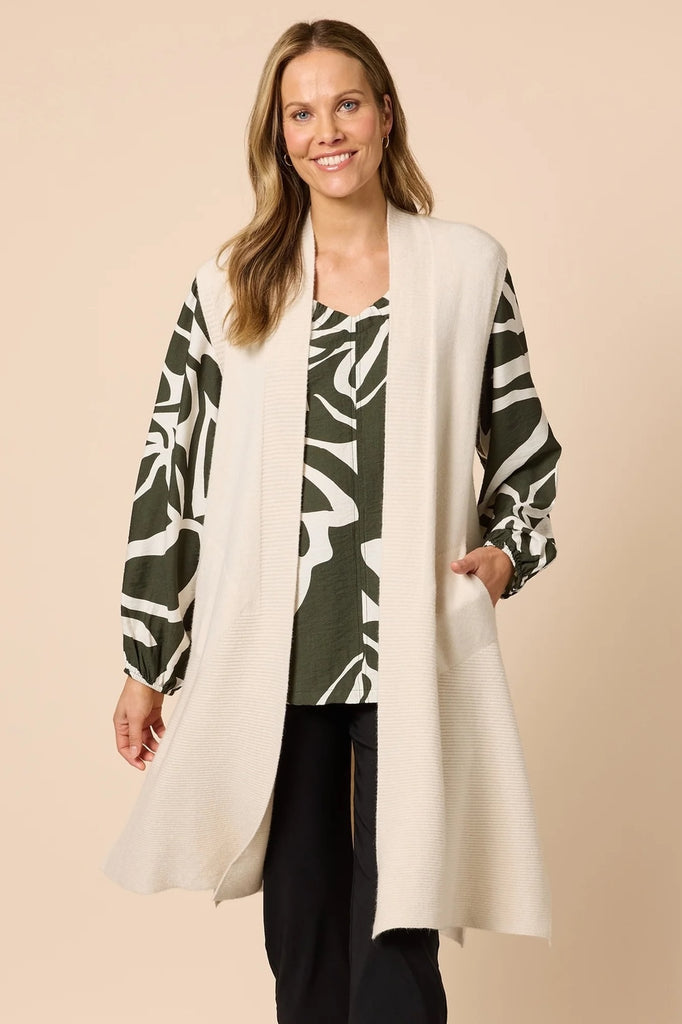 Casa Knit Vest - Light Natural