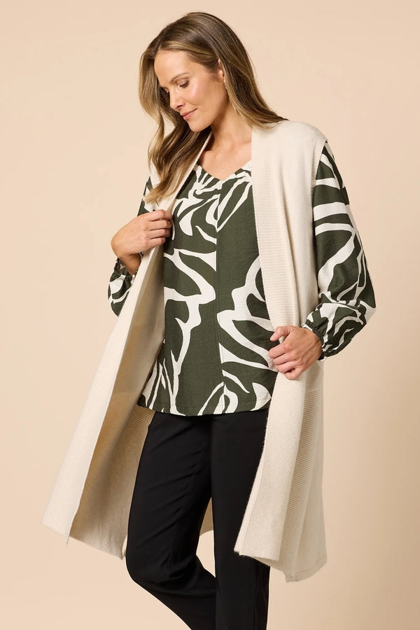 Casa Knit Vest - Light Natural