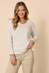 City Stripe Tee - Natural Ivory