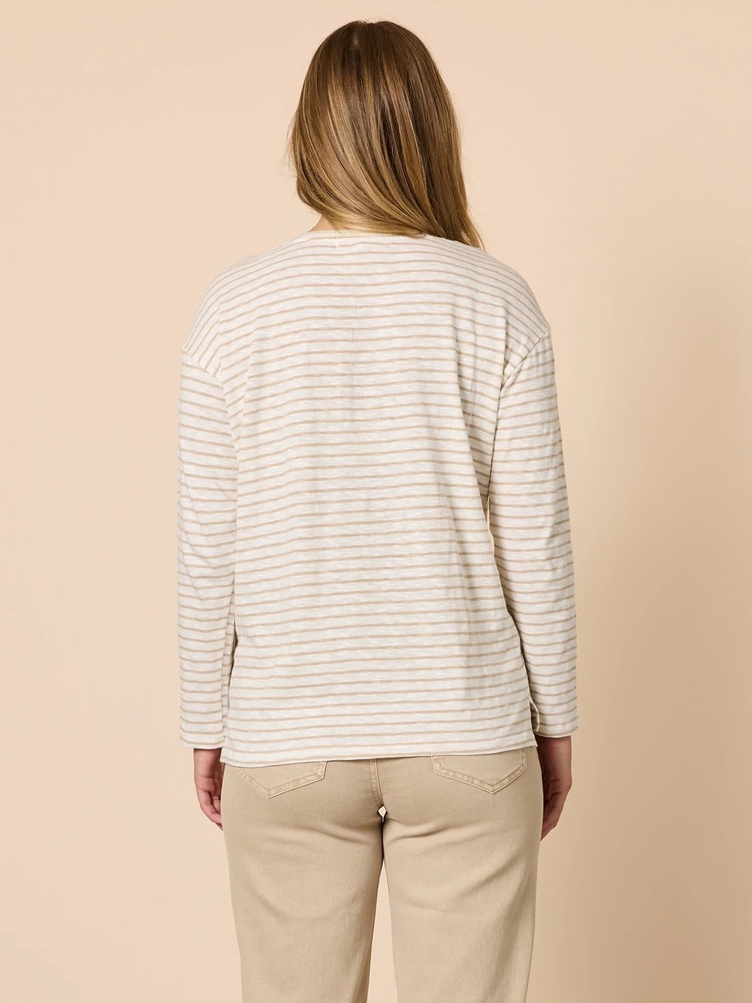 City Stripe Tee - Natural Ivory