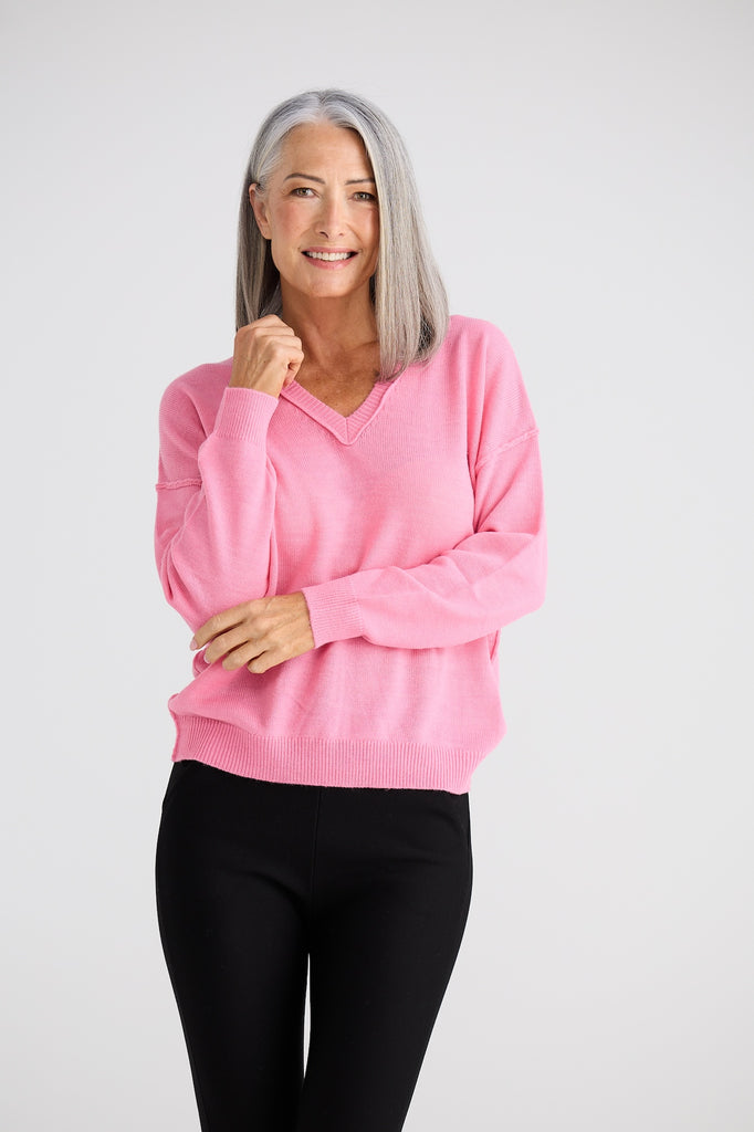 Quinn Knit - Hot Pink