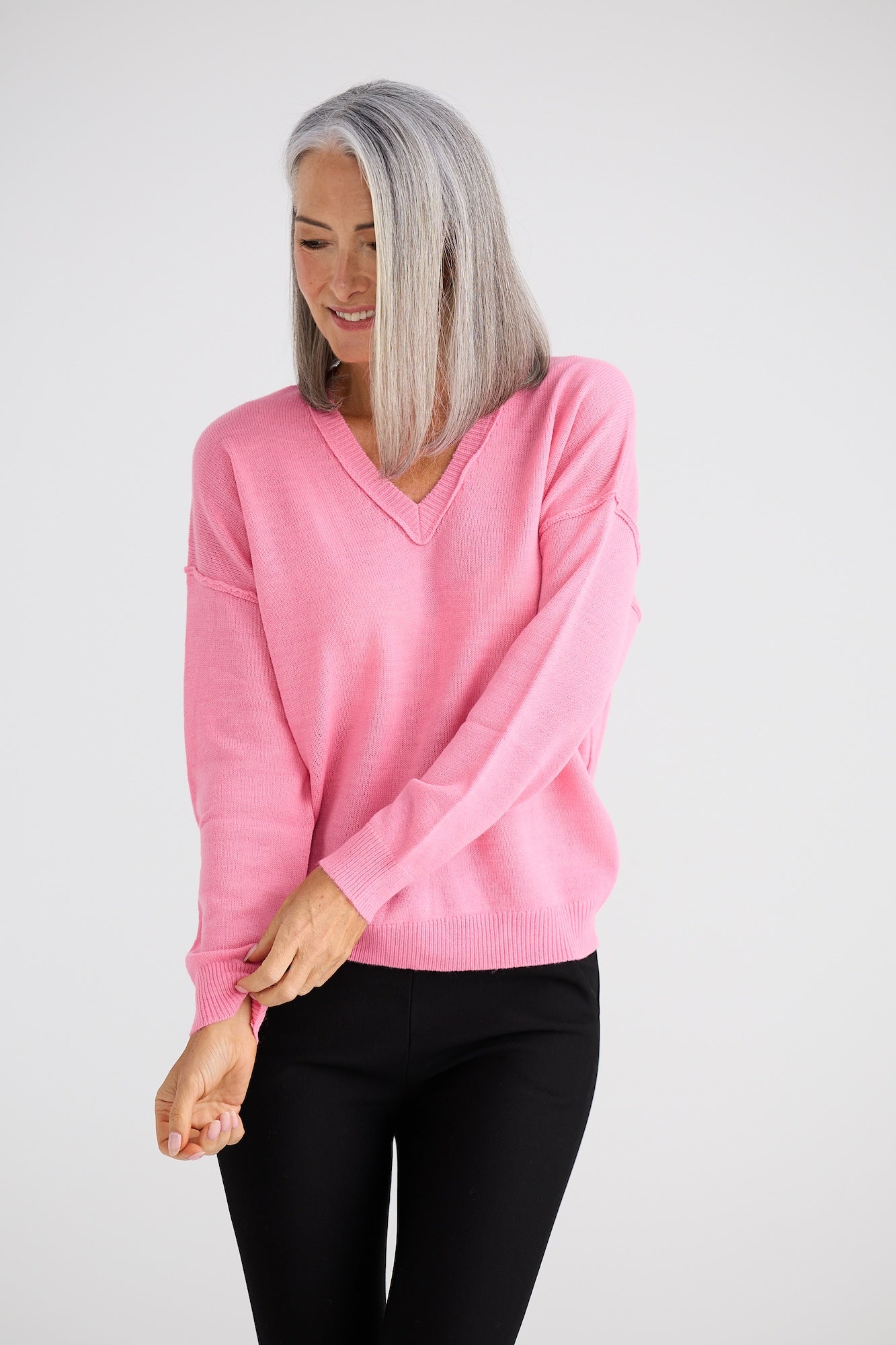 Quinn Knit - Hot Pink