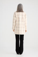 Marshall Knit Jacket - Beige Check