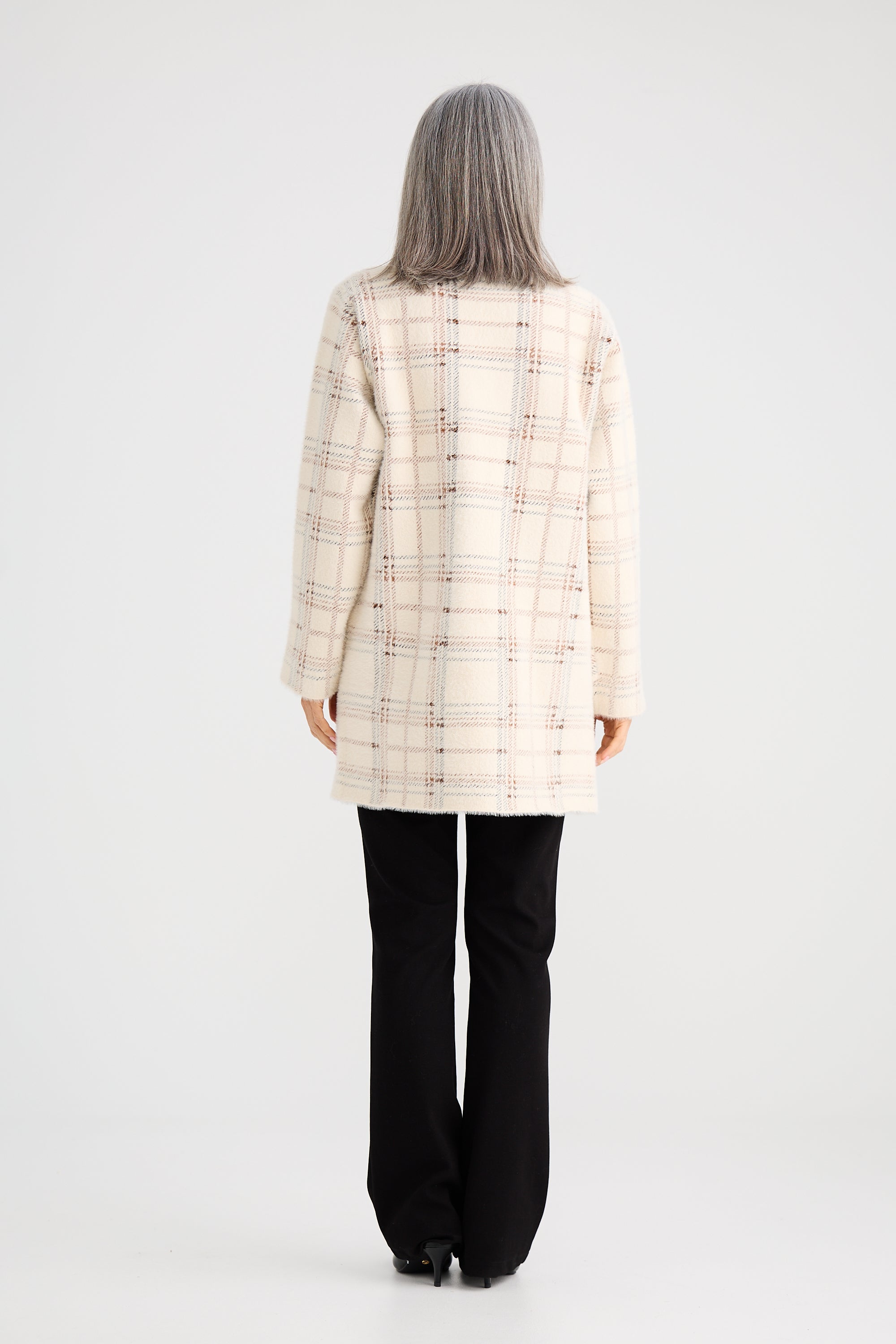 Marshall Knit Jacket - Beige Check