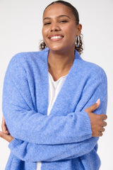 Ottawa Crop Cardigan OS - Blue