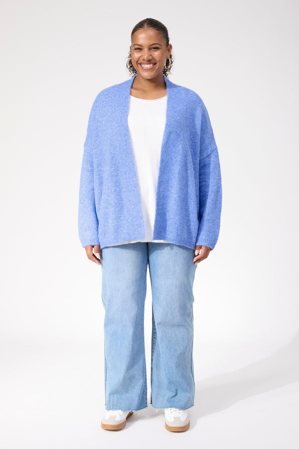 Ottawa Crop Cardigan OS - Blue