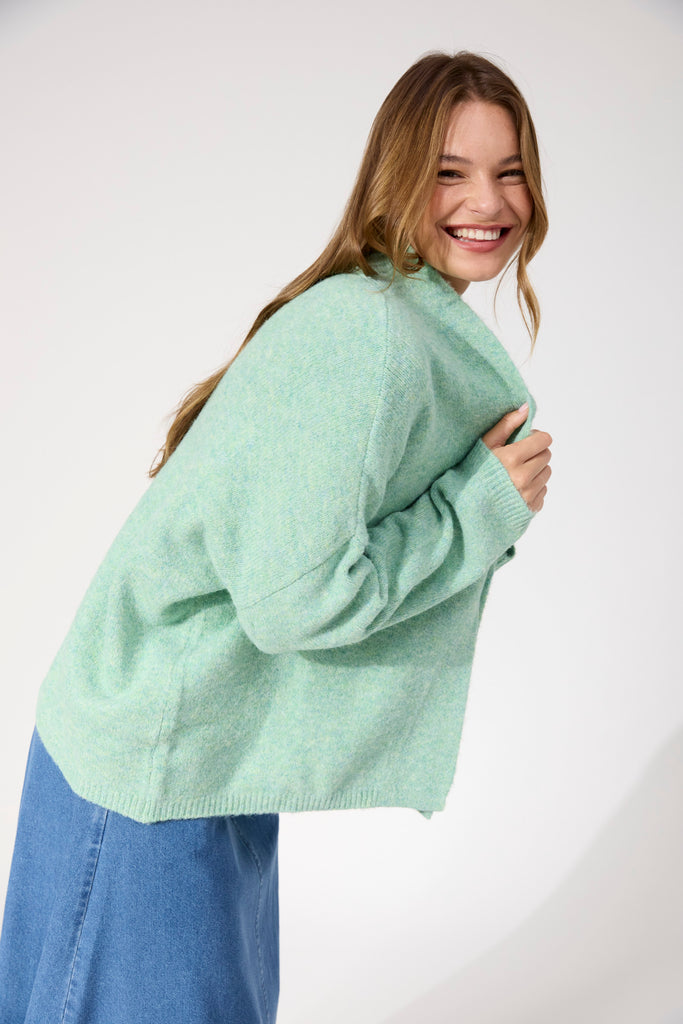 Ottawa Crop Cardigan OS - Mint
