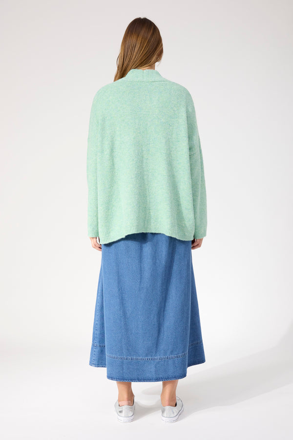 Ottawa Crop Cardigan OS - Mint