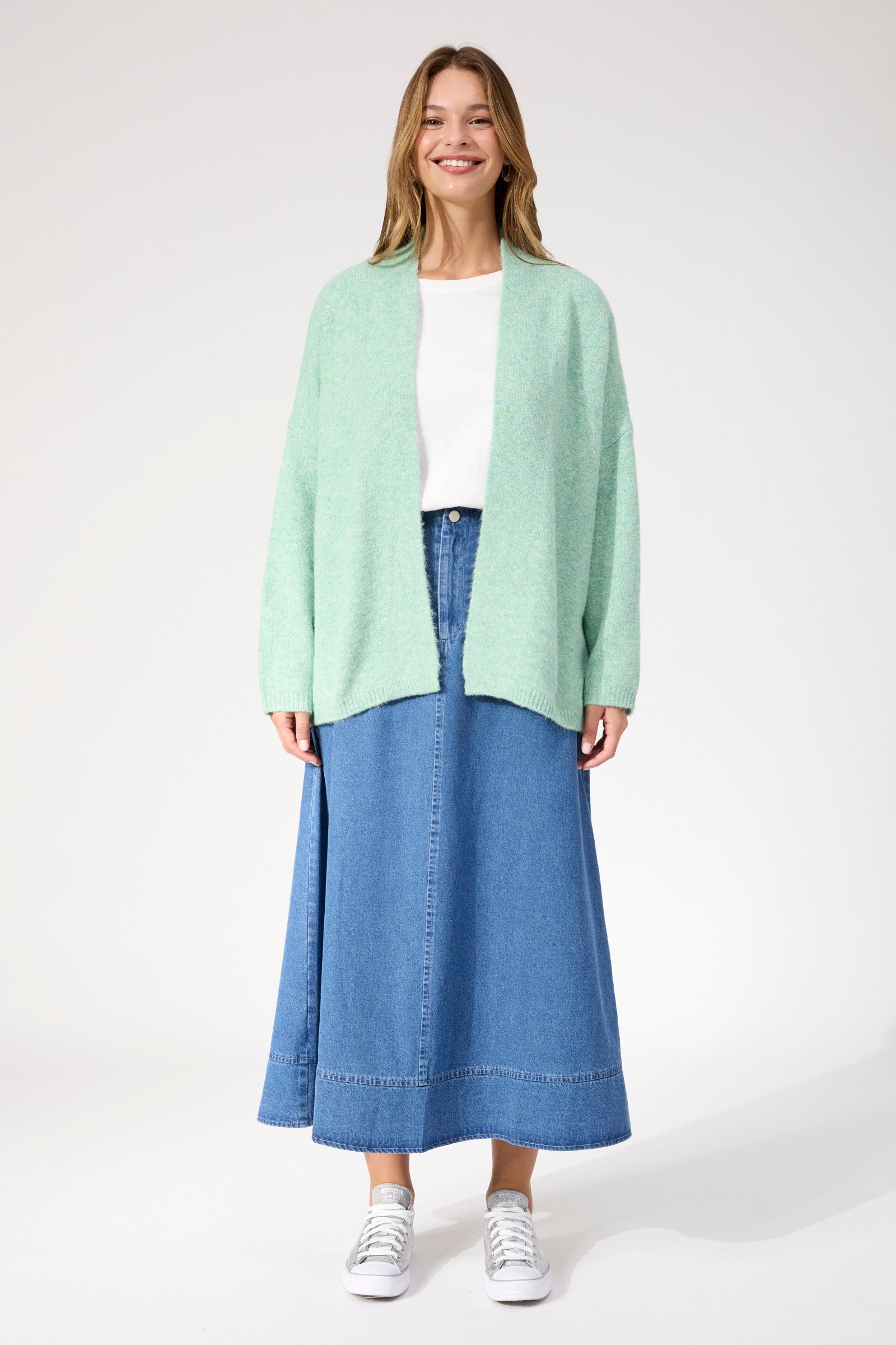 Ottawa Crop Cardigan OS - Mint