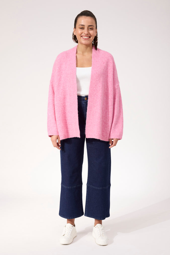 Ottawa Crop Cardigan OS - Pink
