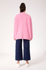 Ottawa Crop Cardigan OS - Pink