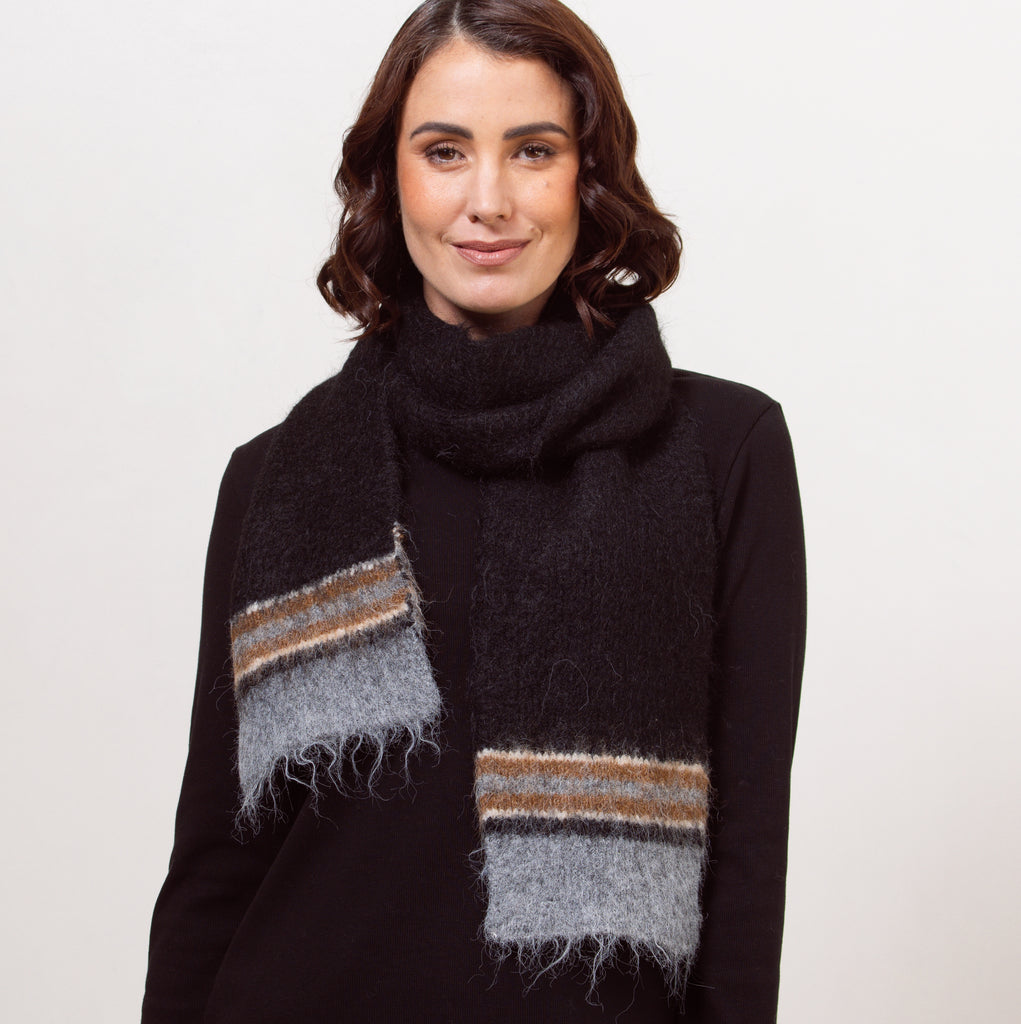 Acrylic Rib Knit Scarf -