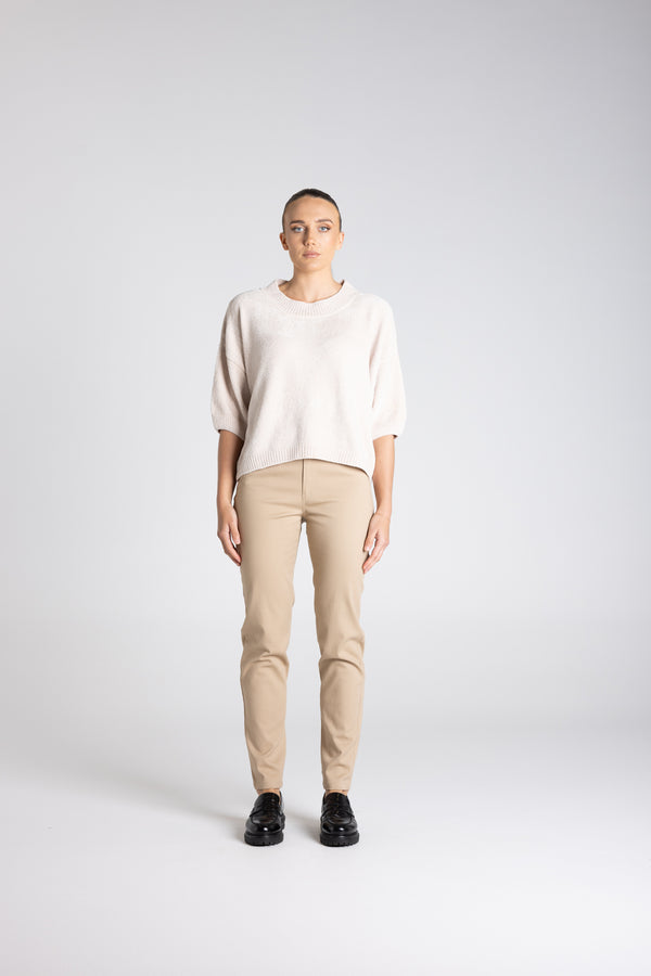 Chenille Knit Top - Oat