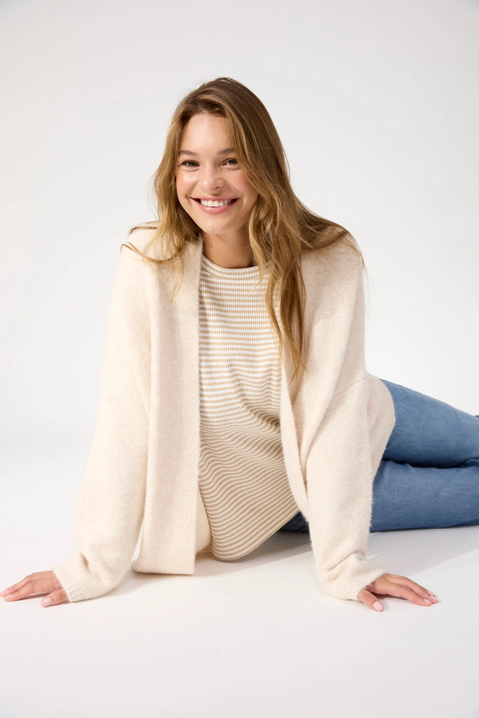 Ottawa Crop Cardigan OS - Natural
