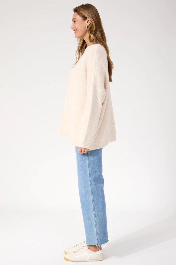 Ottawa Crop Cardigan OS - Natural