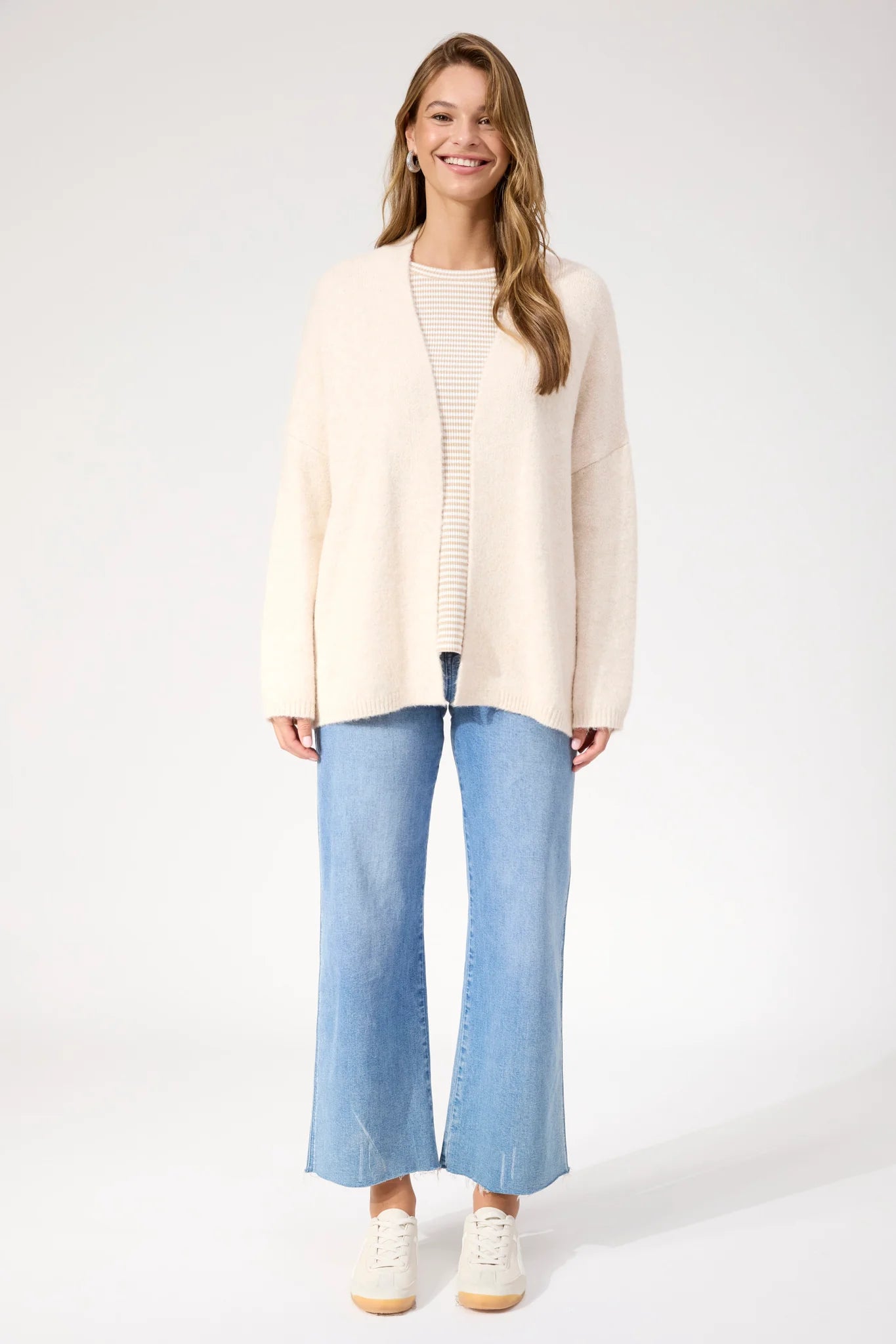 Ottawa Crop Cardigan OS - Natural