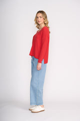Brunch Club Sweater - Flame