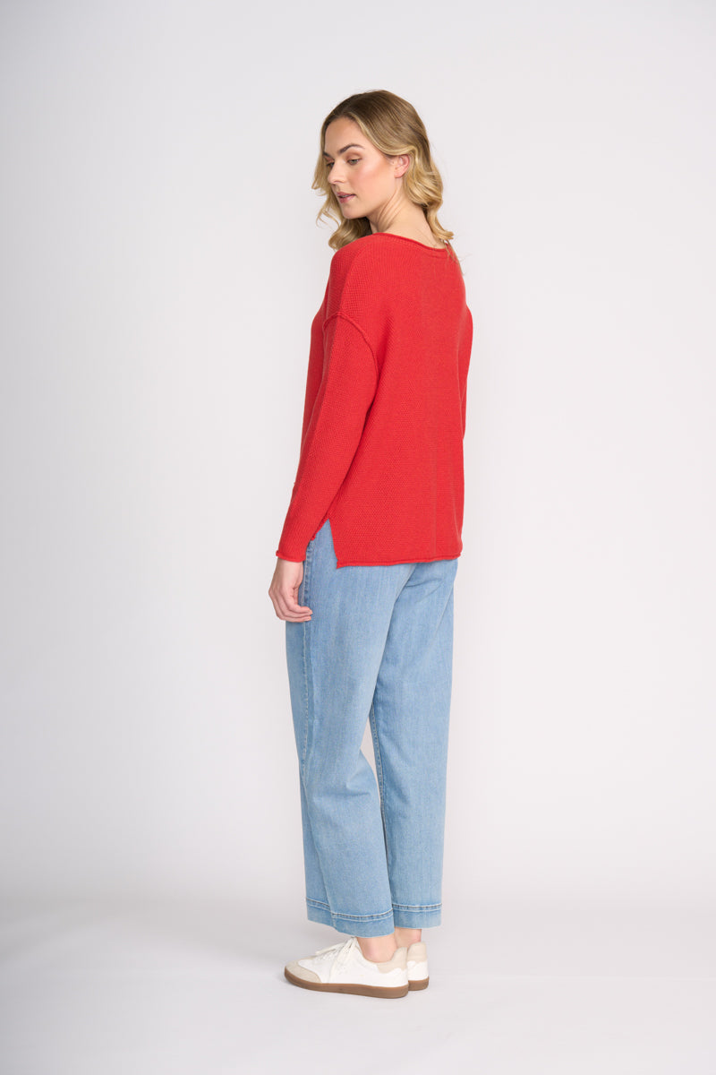 Brunch Club Sweater - Flame