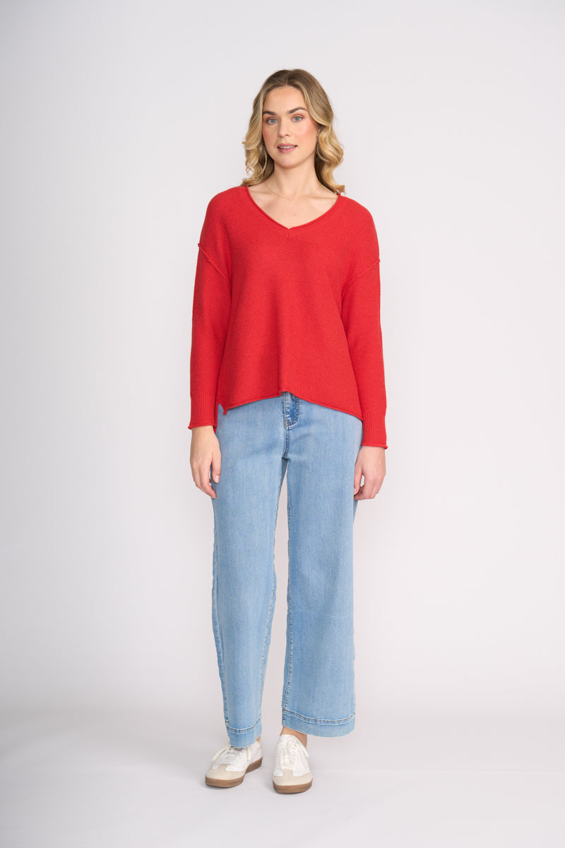Brunch Club Sweater - Flame
