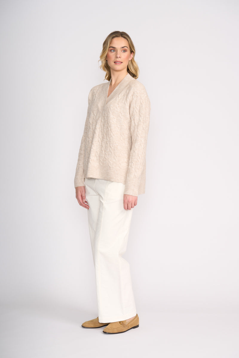 Gauge Your Interest Sweater - Oat