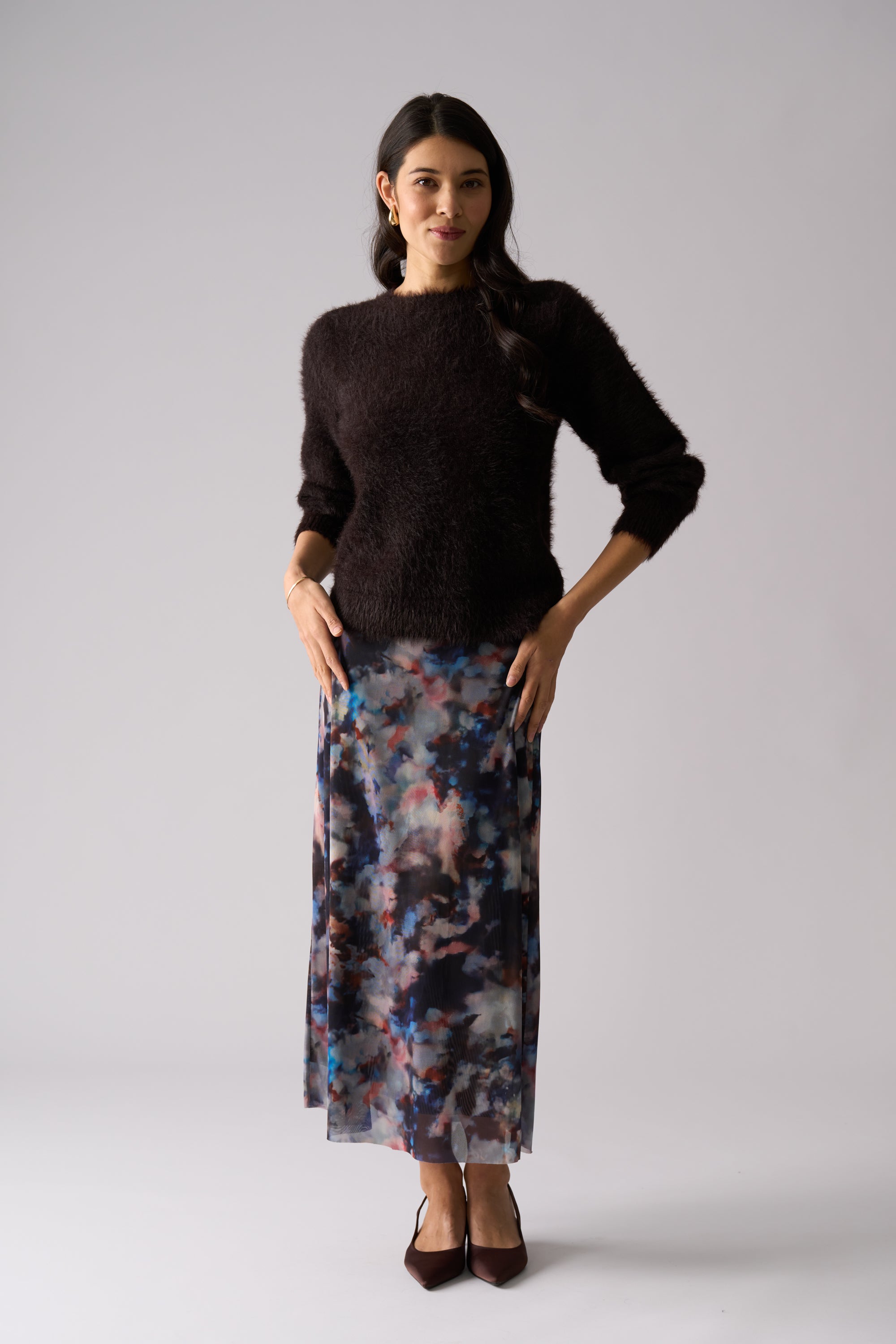 Fluffin Cute Reversible Cardi - Ristretto