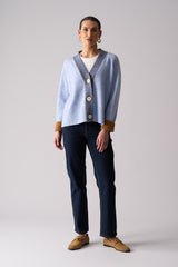 Plush Love Cardi - Blue Combo