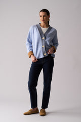Plush Love Cardi - Blue Combo