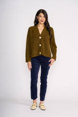 Plush Love Cardi - Olive